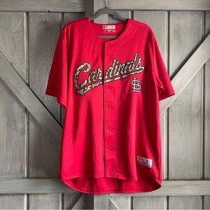 St.‎ Louis Cardinals baseball jersey camouflage print lettering true fan series